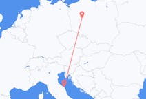 Flyreiser fra Ancona, Italia til Poznan, Polen