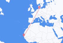 Flyreiser fra Dakar, Senegal til Hamburg, Tyskland