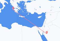 Loty z Tabuk, Arabia Saudyjska z Zakynthos Island, Grecja