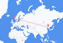 Flyreiser fra Shenyang, Kina til Bergen, Norge