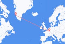 Flights from Nuuk to Metz