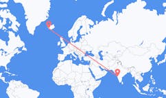 Flights from Kolhapur, India to Reykjavik, Iceland