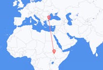 Flyg från Gambela, Etiopien till Istanbul, Turkiet