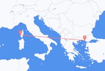 Flyreiser fra Ajaccio, til Alexandroupolis