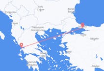 出发地 希腊出发地 普雷韋扎目的地 土耳其伊斯坦布尔的航班