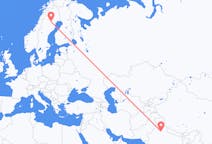Flights from New Delhi, India to Arvidsjaur, Sweden