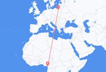 Flyreiser fra Douala, Kamerun til Szczytno, Polen