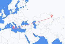 Flyreiser fra Semej, Kasakhstan til Malta, Malta