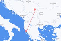 Flyreiser fra Korfu, Hellas til Niš, Serbia