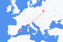 ポーランドのから ルブリン、スペインのへ イビサ島フライト