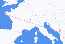 Fly fra Podgorica til Quimper