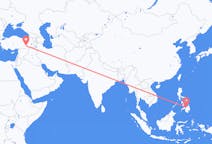 Flyreiser fra Cagayan de Oro, Filippinene til Diyarbakir, Tyrkia