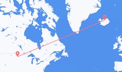 出发地 美国麦克拉根目的地 冰岛阿克雷里的航班