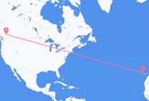 加拿大出发地 坎卢普斯飞往加拿大目的地 拉帕尔马的航班