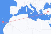 Flights from Tenerife, Spain to Konya, Turkey
