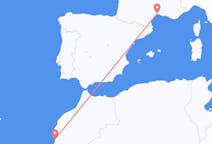 Vluchten van Agadir, Marokko naar Montpellier, Frankrijk