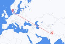 Flights from New Delhi, India to Karup, Denmark