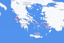 出发地 希腊从 凯法利尼亚岛目的地 土耳其哈利卡那索斯的航班