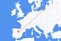 Flyg från Madrid, Spanien till Gdańsk, Polen