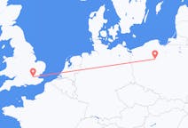 Flyrejser fra Bydgoszcz, Polen til London, England