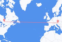 Flyrejser fra Timmins, Canada til Graz, Østrig