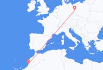 Flights from Agadir, Morocco to Zielona Góra, Poland
