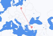 Flights from Isparta, Turkey to Łódź, Poland