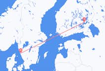 Fly fra Nyslott til Göteborg