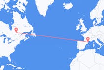 Flights from Chibougamau, Canada to Perpignan, France