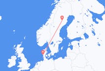 Fly fra Esbjerg til Lycksele