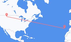 Flyreiser fra Great Falls, USA til Funchal, Portugal