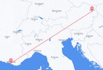 Flyreiser fra Marseille, Frankrike til Wien, Østerrike