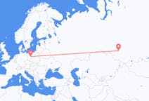 Vols de Novossibirsk, Russie vers Poznań, Pologne