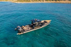 Mykonos Private Full Day cruise with a Rafnar 1200 T-Top