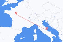 Flyg från Pescara, Italien till Tours, Frankrike