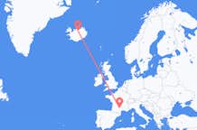 Flyreiser fra Rodez, Frankrike til Akureyri, Island