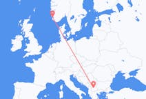 Flights from Stavanger to Skopje