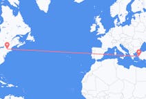 Flyreiser fra Albany, USA til Izmir, Tyrkia