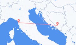 Flug frá Písa til Mostar