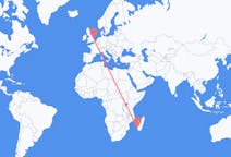 Flights from Toliara, Madagascar to Norwich, the United Kingdom