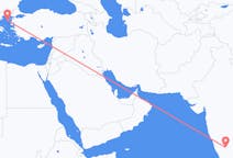出发地 印度出发地 班加羅爾目的地 希腊莱姆诺斯的航班