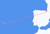 Fly fra Pamplona til Ponta Delgada