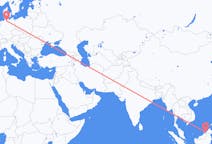 Flyreiser fra Bandar Seri Begawan, Brunei til Hamburg, Tyskland