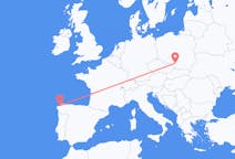 Flyg från Katowice till A Coruña