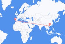 Flyg från Zhanjiang, Kina till Faro, Portugal