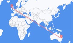 Vols de Narrabri, Australie à Derry, Irlande du Nord