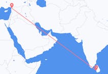 Flyreiser fra Colombo, Sri Lanka til Hatay-provinsen, Tyrkia