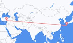 Рейсы из Якусимы, Кагосима, Япония в Адану, Турция