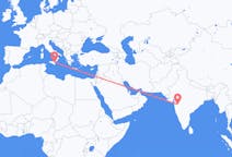 出发地 印度出发地 舍地目的地 意大利卡塔尼亞的航班