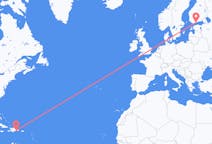 Flyreiser fra Santo Domingo, til Helsingfors